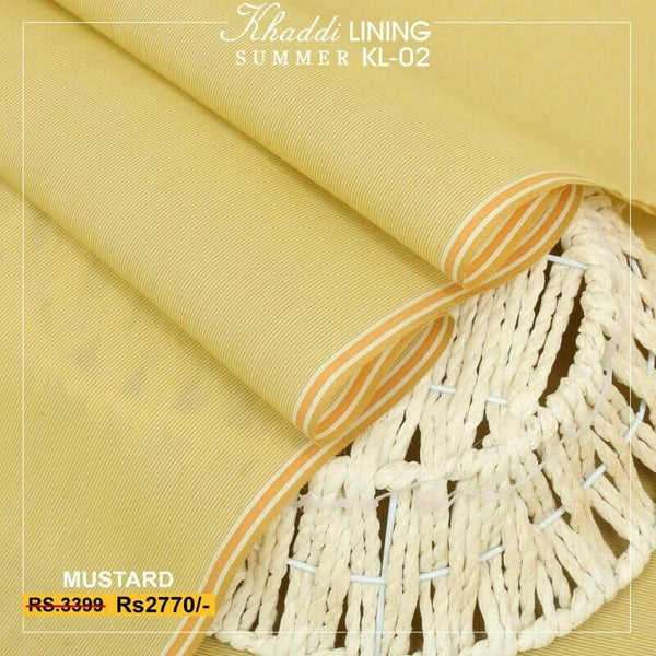 LINING KHADDI - MUSTARD